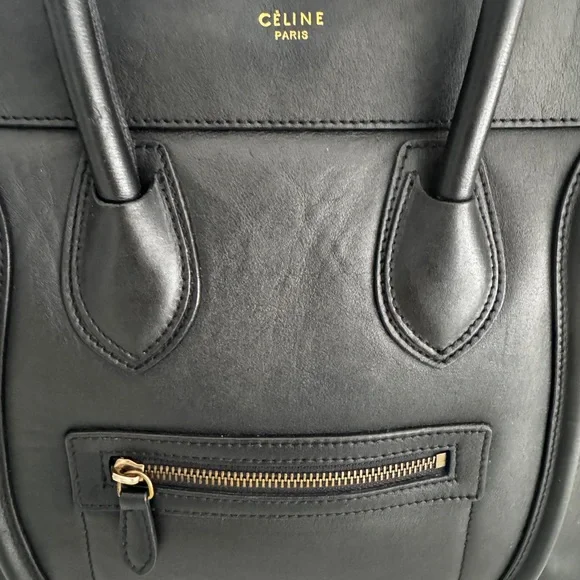 CÉLINE
Black Calfskin Luggage Tote - Picture 4 of 7